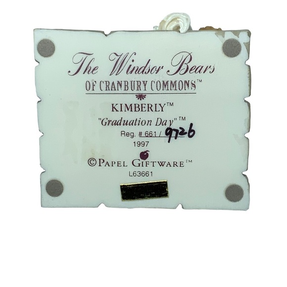 Vintage 1997 Graduation Day The Windsor Bears Of Cranbury Commons Kimberly - Picture 8 of 11